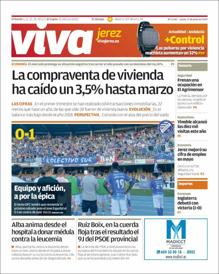 Portada de Información - Jerez (España)