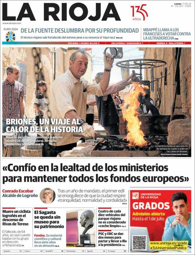 Portada de La Rioja (España)