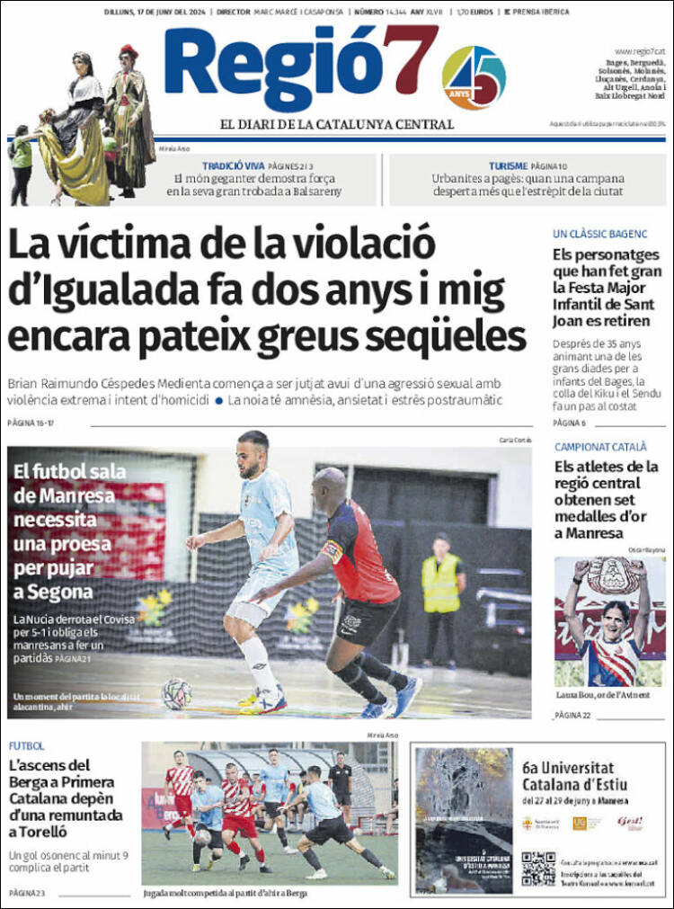 Portada de Regio7 (España)