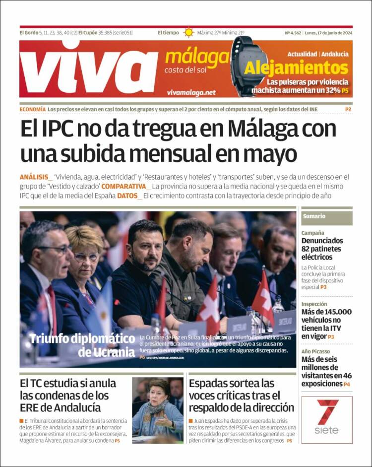 Portada de Viva Málaga (España)