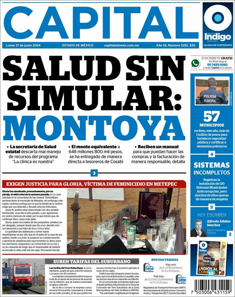 Portada de Capital México (M&eacute;xico)