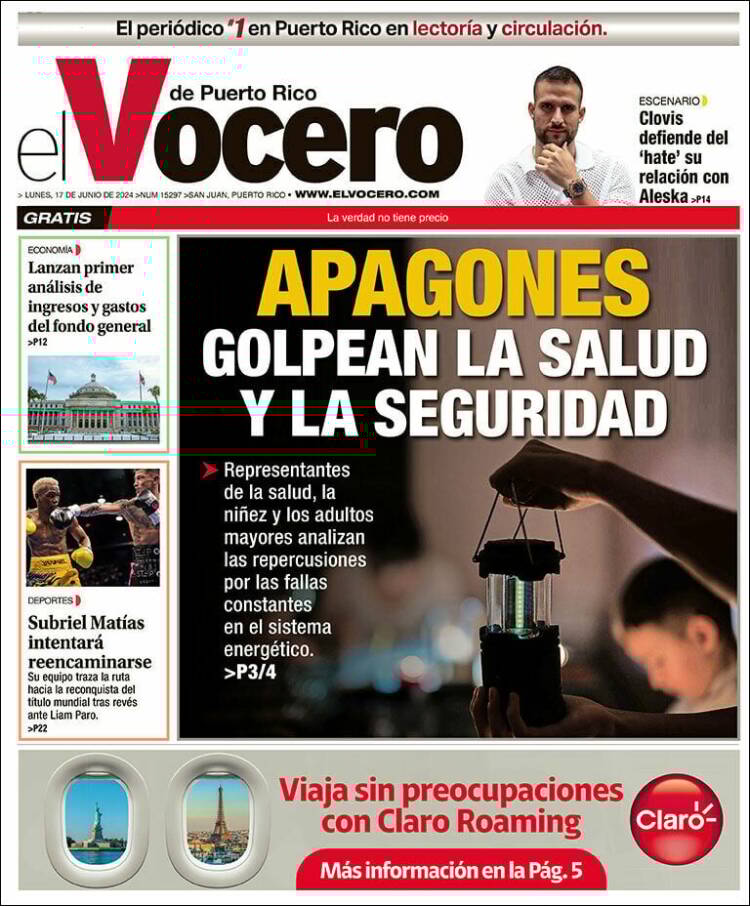 Portada de Vocero (Puerto Rico)