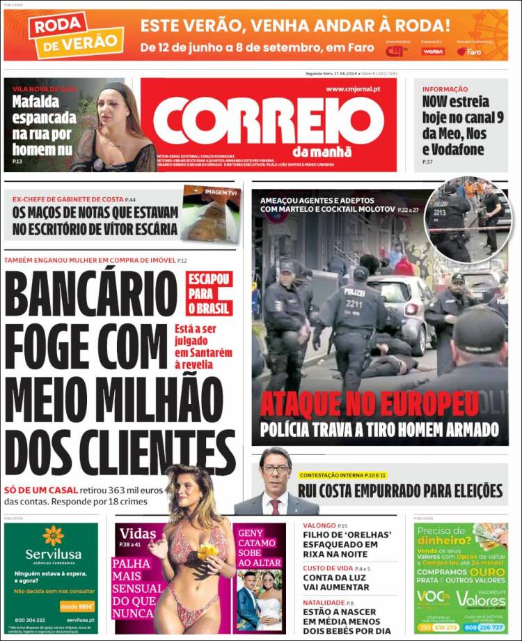 Portada de Correio da Manhã (Portugal)