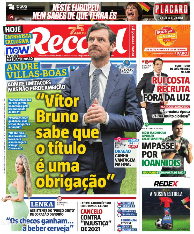 Portada de Record (Portugal)