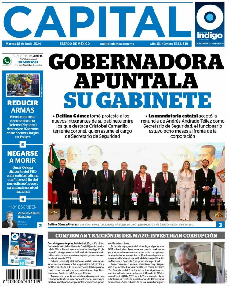 Portada de Capital México (M&eacute;xico)
