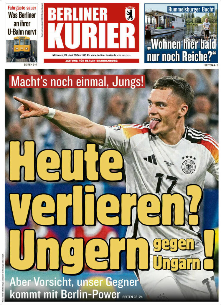 Portada de Berliner Kurier - Startseite BK (Alemania)