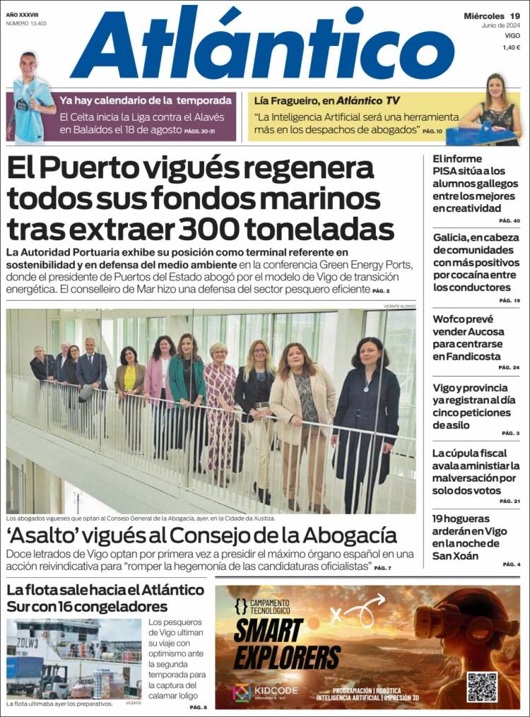 Portada de Atlántico Diario (Espa&ntilde;a)