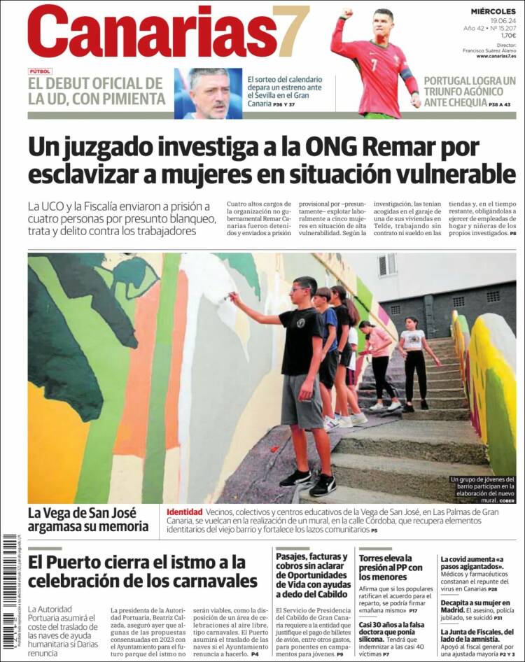 Portada de Canarias 7 (Espa&ntilde;a)