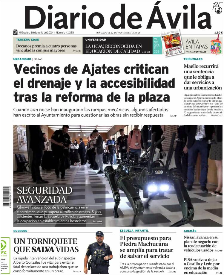 Portada de Diario de Ávila (Espa&ntilde;a)