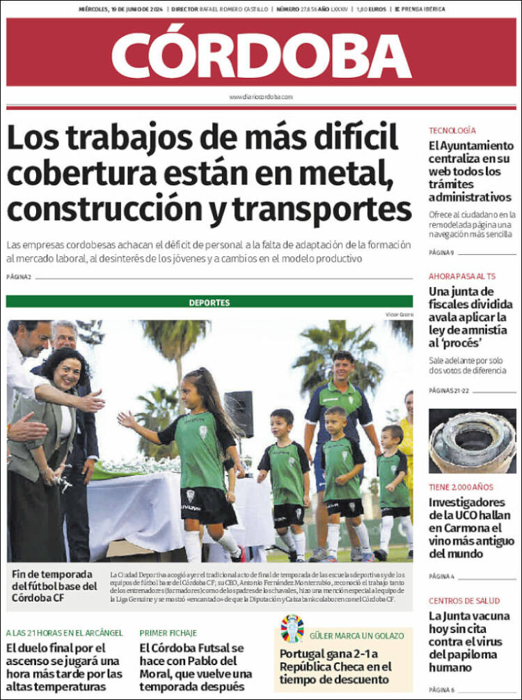 Portada de Diario de Córdoba (Espa&ntilde;a)