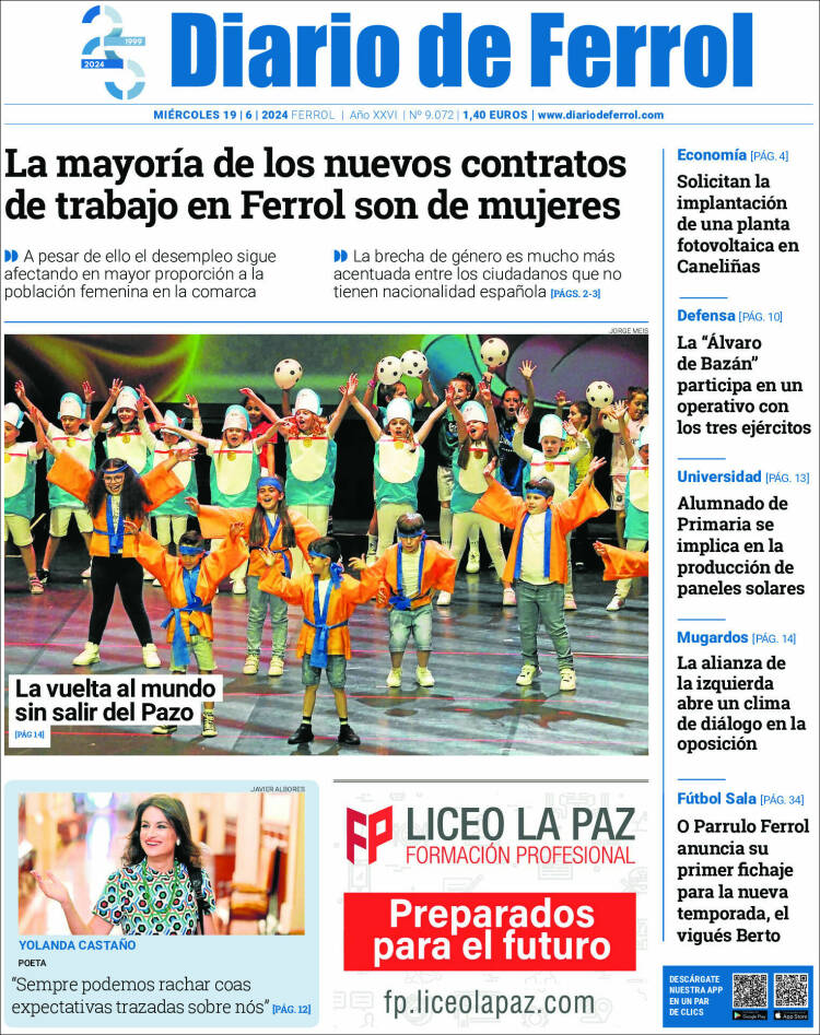 Portada de Diario de Ferrol (Espa&ntilde;a)
