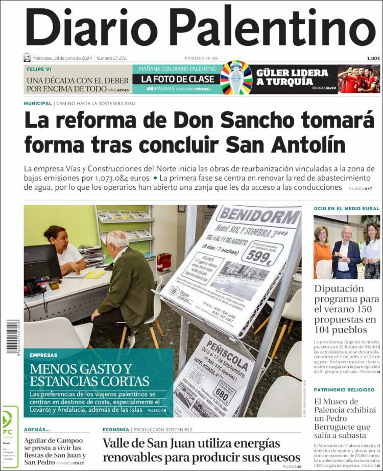 Portada de Diario Palentino (Espa&ntilde;a)