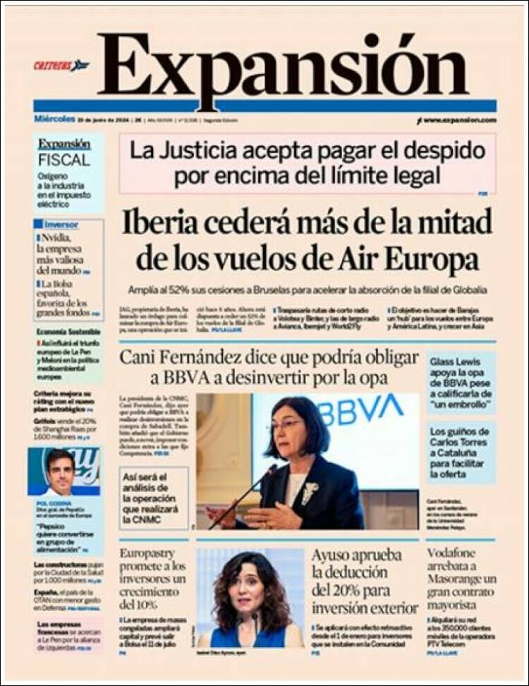 Portada de Expansión (Espa&ntilde;a)