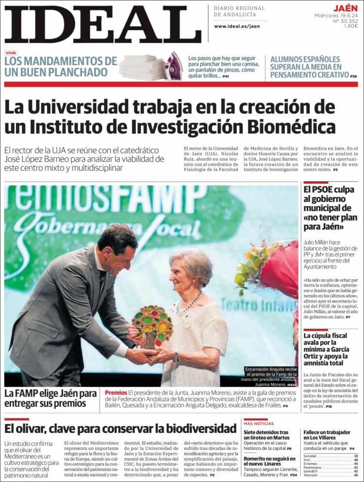 Portada de El Ideal de Jaén (Espa&ntilde;a)