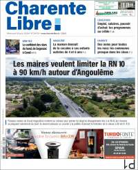Portada de Charente Libre (Francia)