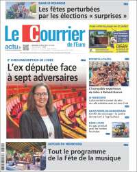 Portada de Le Courrier de l'Ouest (Francia)
