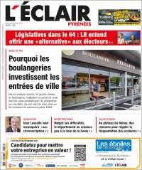 Portada de L'Eclair des Pyrénées (Francia)