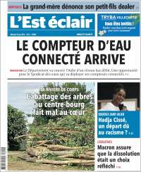 Portada de L'Est Eclair (Francia)