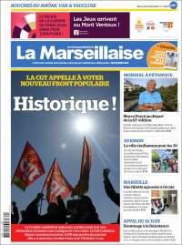 Portada de La Marseillaise (Francia)