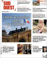 Portada de Sud Ouest (Francia)