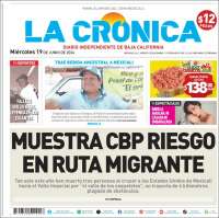 Portada de La Crónica de Baja California (M&eacute;xico)