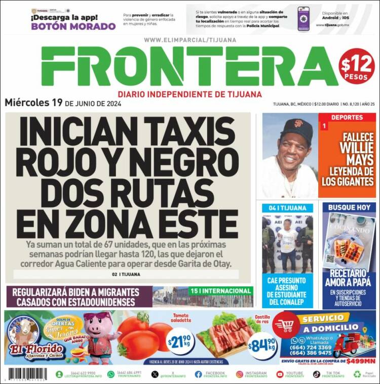 Portada de Frontera (M&eacute;xico)