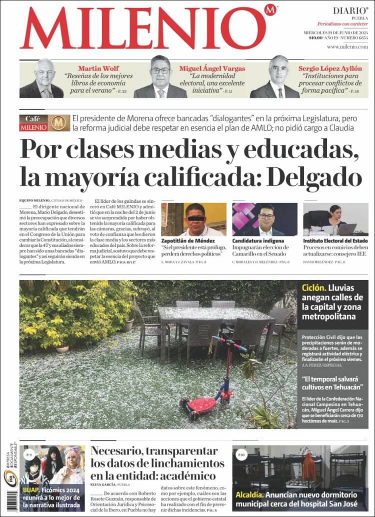 Portada de Milenio de Puebla (M&eacute;xico)