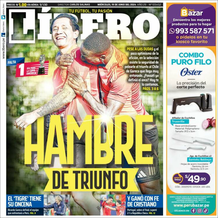 Portada de Líbero (Per&uacute;)