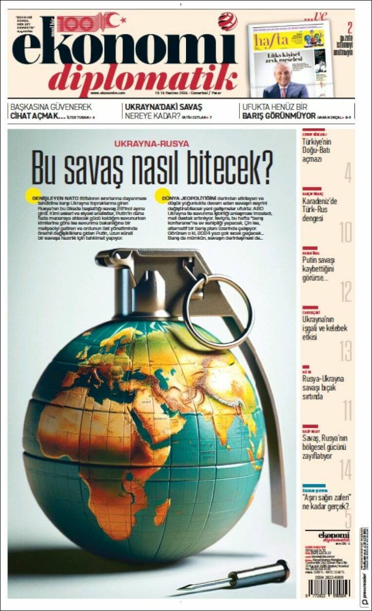 Portada de Dünya (Turqu&iacute;a)