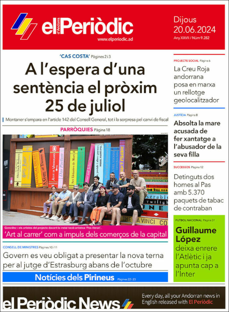 Portada de El Periòdic d'Andorra (Andorra)