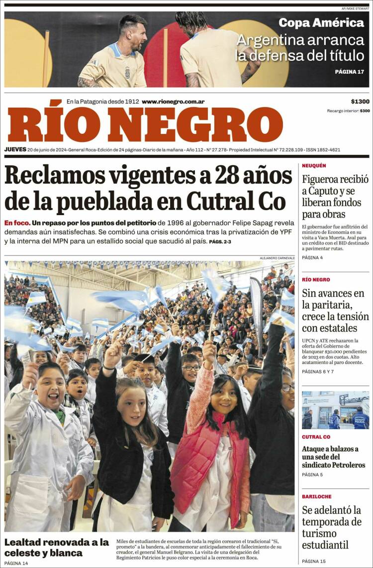 Portada de Rio Negro (Argentina)