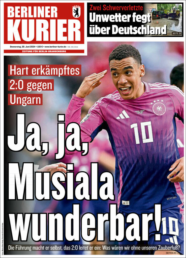 Portada de Berliner Kurier - Startseite BK (Alemania)