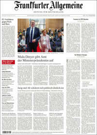 Portada de Frankfurter Allgemeine (Alemania)