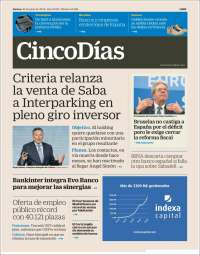 Portada de Cinco Días (España)