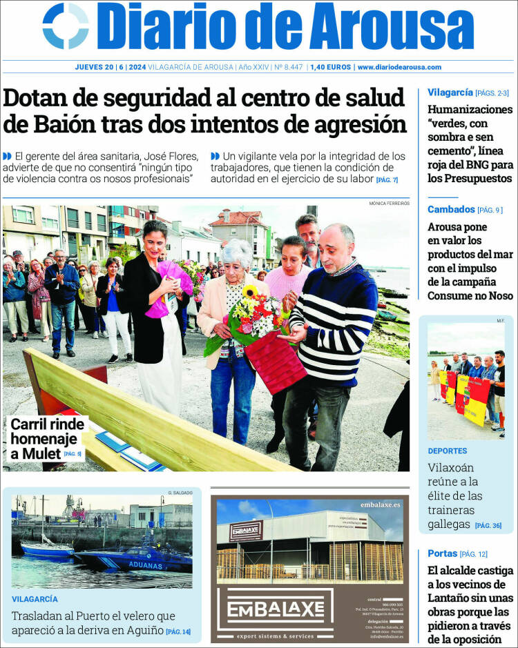 Portada de Diario de Arousa (España)