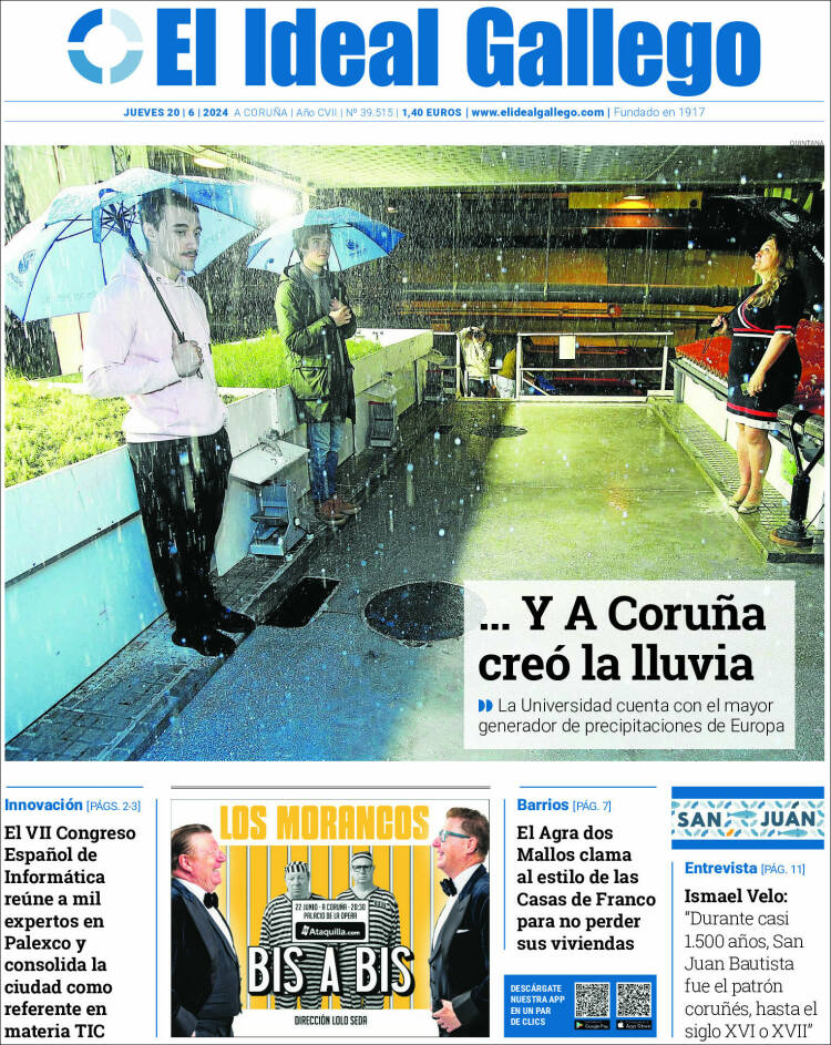 Portada de El Ideal Gallego (España)