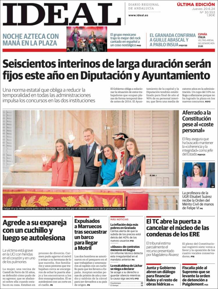 Portada de Ideal (España)