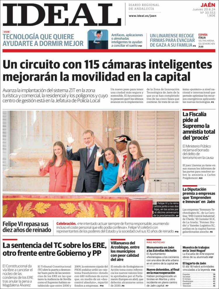 Portada de El Ideal de Jaén (España)