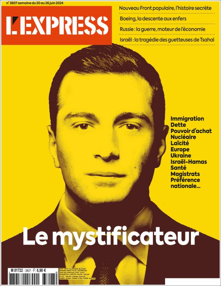 Portada de L'Express (Francia)