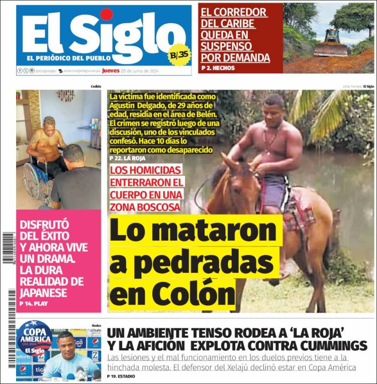 Portada de El Siglo (Panam&aacute;)