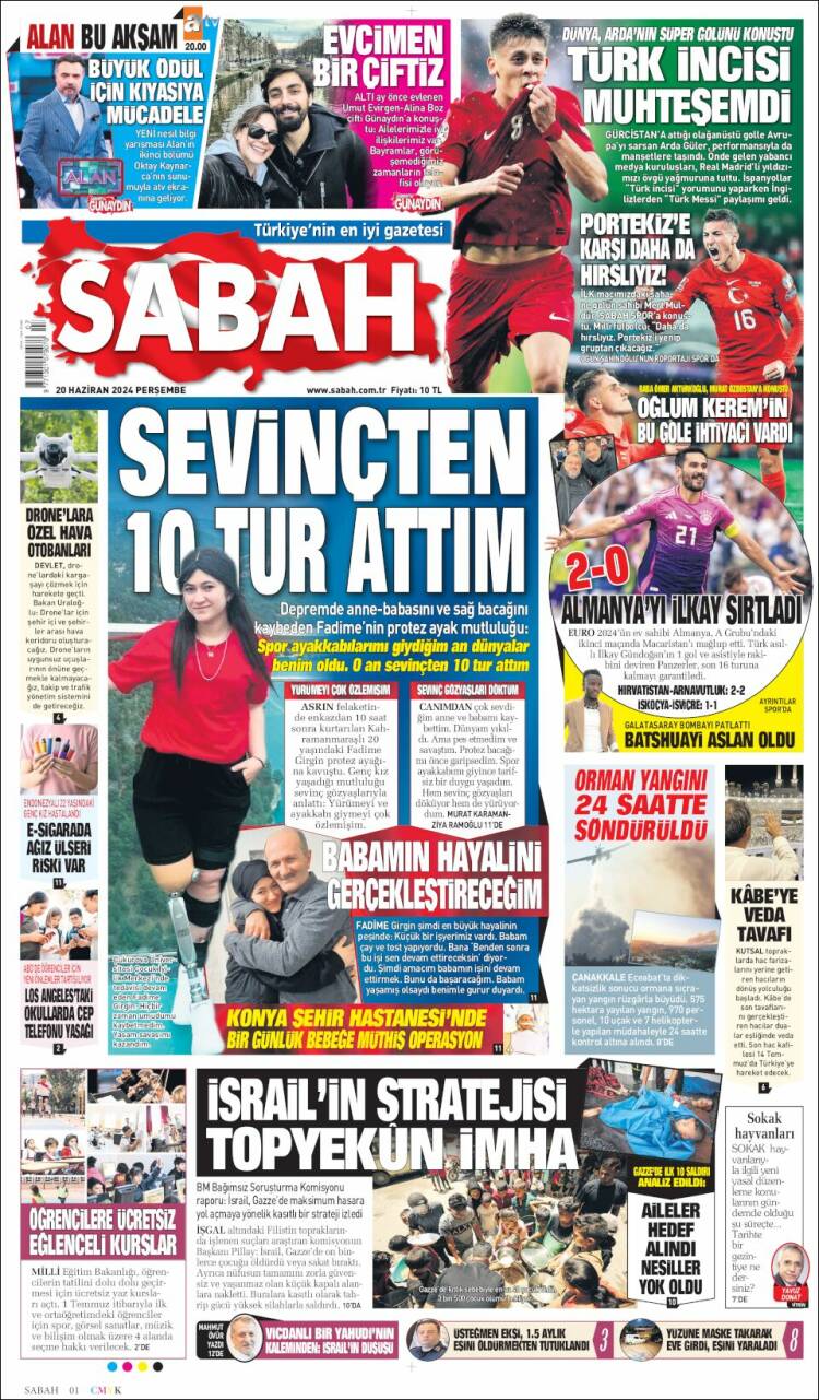 Portada de Sabah (Turqu&iacute;a)