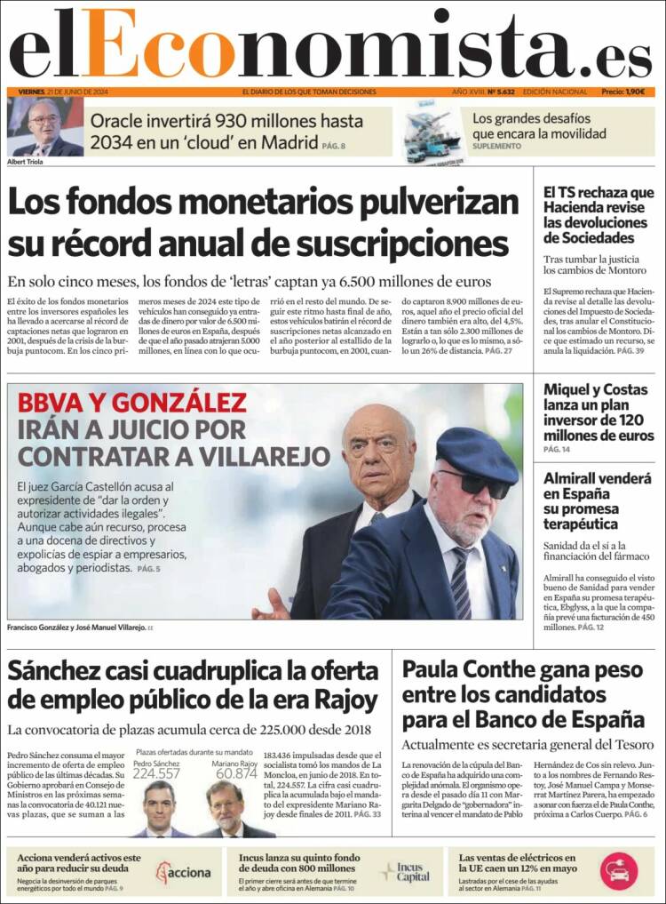 Portada de El Economista (Espa&ntilde;a)