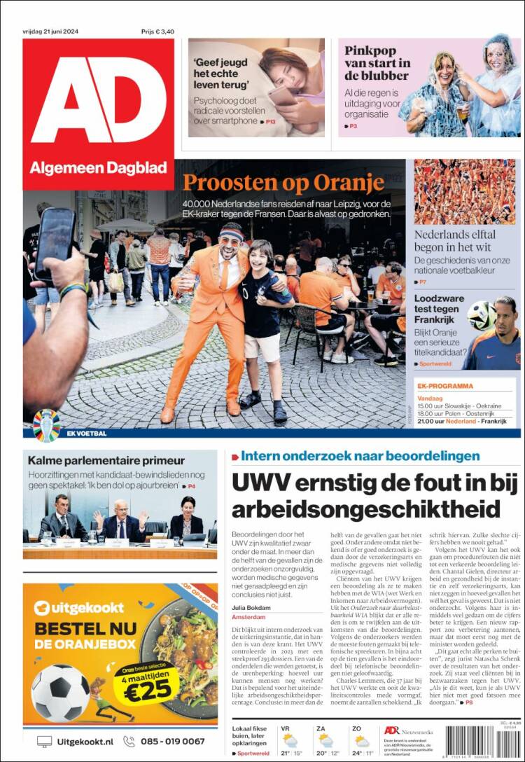 Portada de AD (Pa&iacute;ses Bajos)