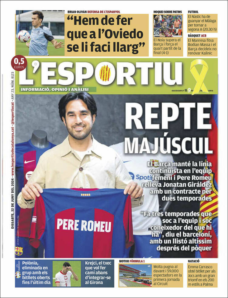 Portada de L'Esportiu (España)