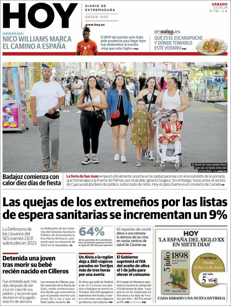 Portada de Hoy - Caceres (España)