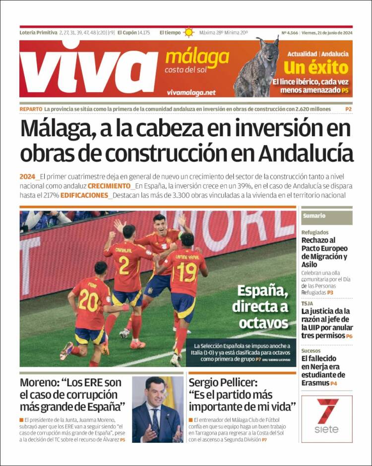 Portada de Viva Málaga (España)
