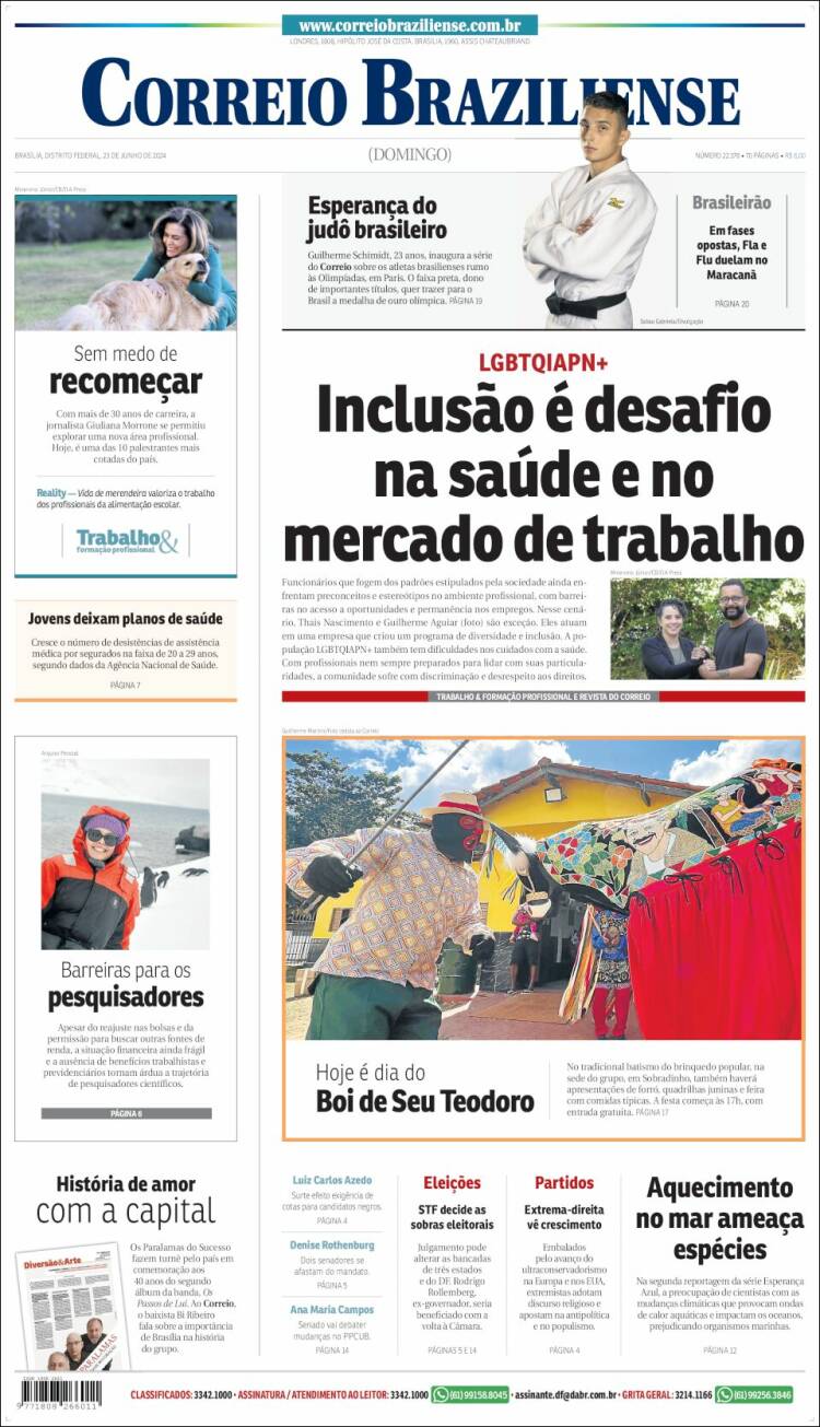 Portada de Correio Braziliense (Brasil)