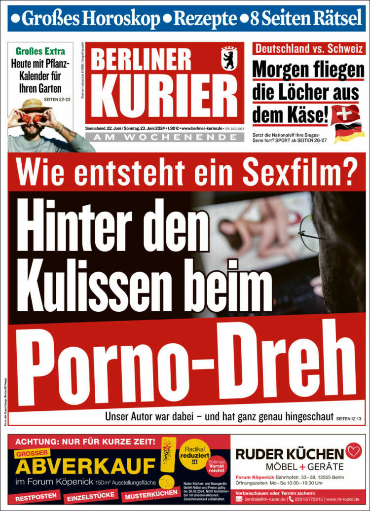 Portada de Berliner Kurier - Startseite BK (Alemania)