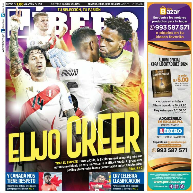 Portada de Líbero (Per&uacute;)