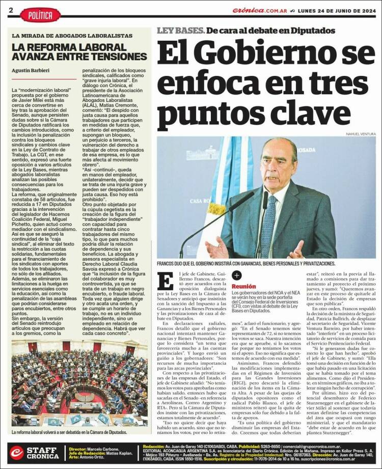 Portada de La Voz del Chaco (Argentina)